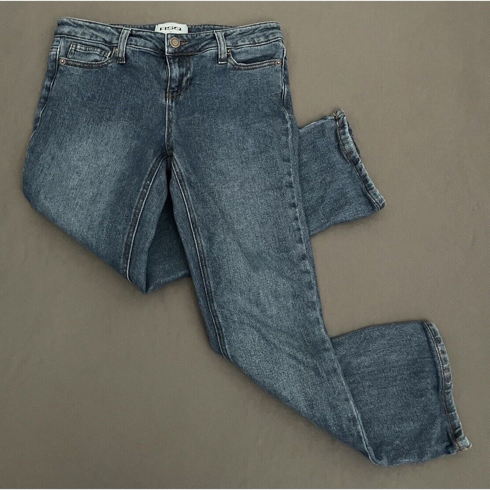 RSQ JEANS Skinny Ankle Cropped Women's‎ Size 26 High Rise Blue Denim